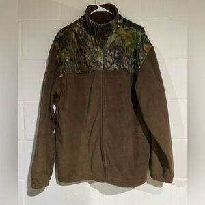 Camo fleece jacket Lewis and Clark large